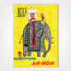 Air India Travel Poster Elephant - Vintage India Airline Poster