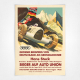Hans Stuck 1938 poster - Grosser Bergpreis Von Deutschland Am Grossglockner - Vintage Motor Sport Poster
