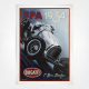 SPA 1934 Bugatti poster - Vintage Car Racing Print - Automobile Wall Art
