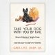 1935 Take Your Dog With You By Rail poster - Scottie Dog