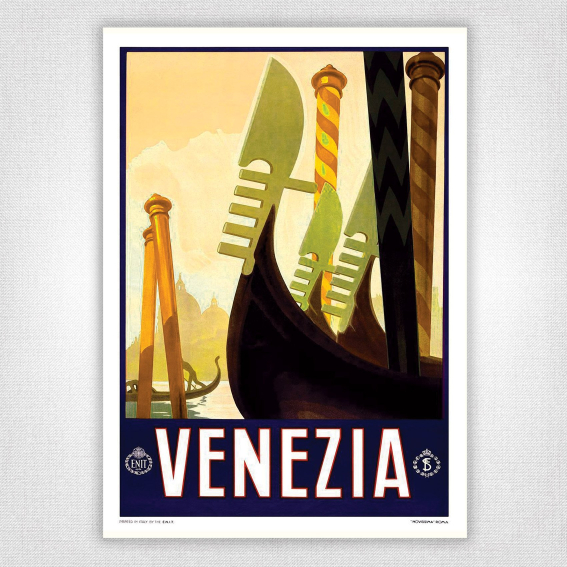 Venezia travel poster - Venice, Italy - 1920s