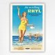Join Me In Sunny Rhyl Poster - British Railways travel poster - Caswell c1950