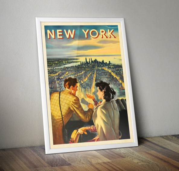 New York Pennsylvania Railroad Poster | Vintage New York Poster | Harley Wood - Image 2