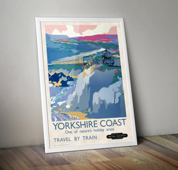 1937 Yorkshire Coast BR poster - Frank Mason