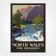 North Wales Aberglaslyn poster - Ellis Silas - c1930