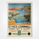 St Ives Cornwall travel poster - Herbert Truman - 1938