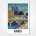 Go by Train to Paris poster Notre Dame - Paris travel poster - Nathan