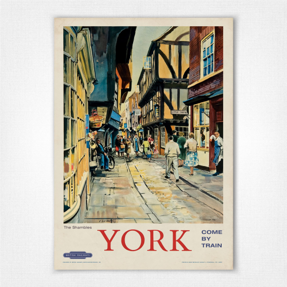 York The Shambles poster - Alan Carr Linford