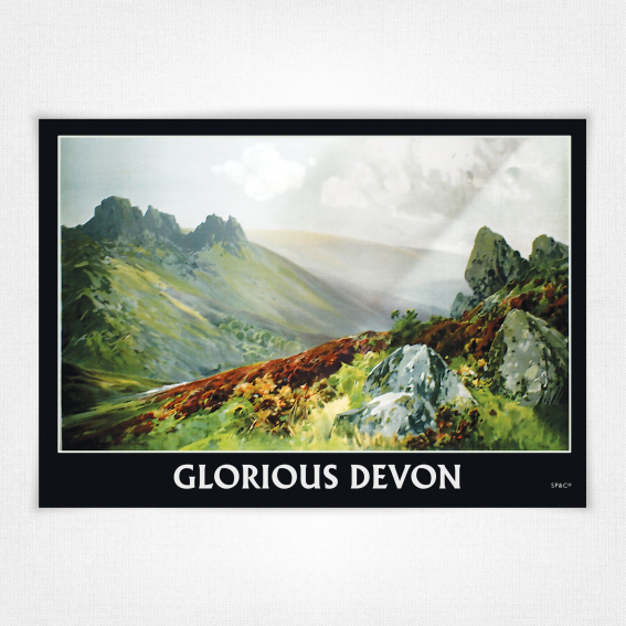 Glorious Devon poster - Frederick John Widgery - 1925