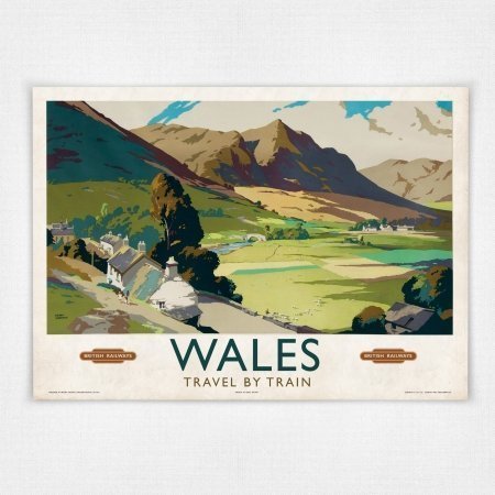 Wales BR railway poster by Frank Sherwin