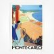 Monte Carlo Tennis Poster - PLM railway poster - Roger Broders - 1929