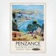 Cornwall Penzance railway poster - Jack Merriott