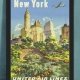 New York Central Park poster - United Air Lines poster - Joseph Feher