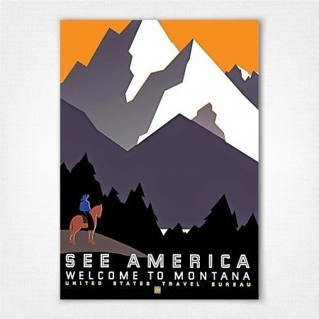 See America Montana poster - Martin Weitzman