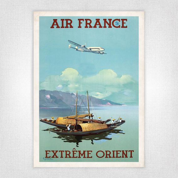 Air France Extreme Oriente poster - Vincent Guerra