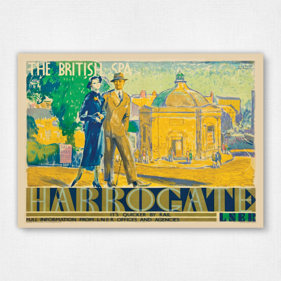 Harrogate The British Spa poster - LNER railway poster - Austin Cooper