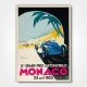 1933 Monaco Grand Prix poster - The light at the end of the tunnel - Geo Ham