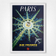 Air France Arc de Triomphe poster Arc de Triomphe at Night - Paris vintage wall art