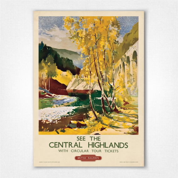 See the Central Highlands poster - British Railways poster - Jack Merriott