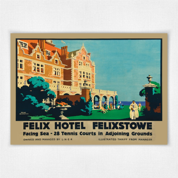 Felix Hotel Felixstowe poster - Frank Newbould