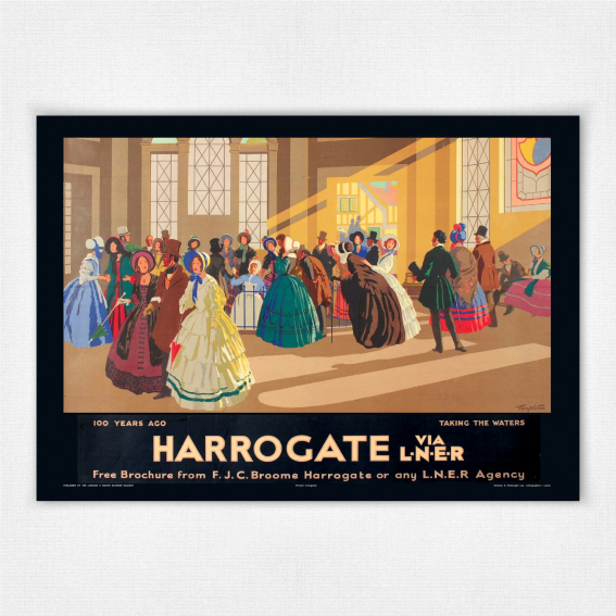 Harrogate via LNER poster Taking the Waters - Templeton