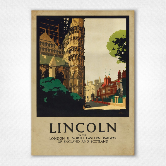 Lincoln Cathedral poster - LNER travel poster - Fred Taylor