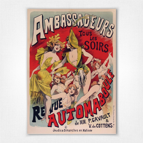 Ambassadeurs Revue Automaboule poster - Alfred Choubrac