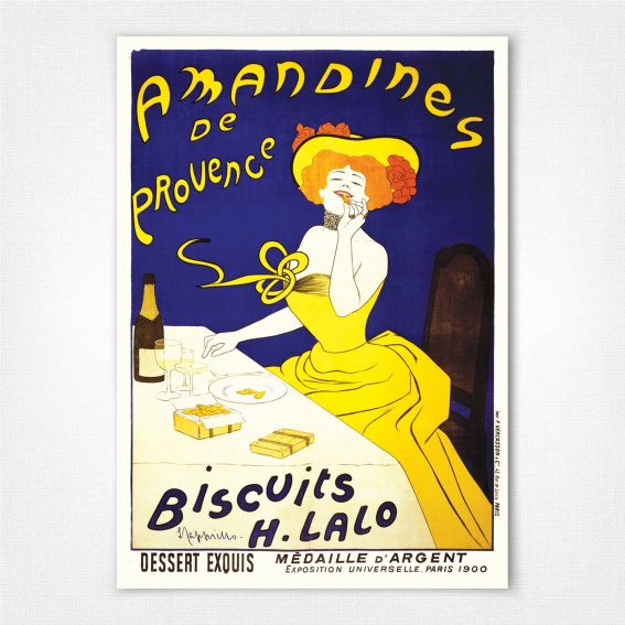 Amandines de Provence poster - Biscuits H Lalo - Leonetto Cappiello