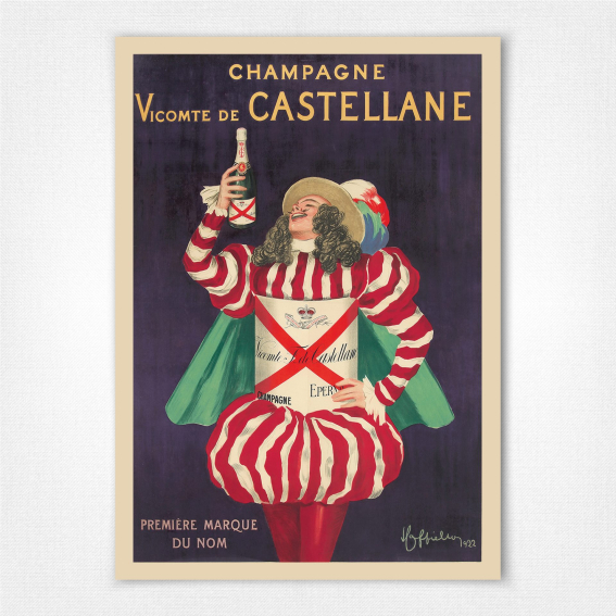 Champagne Vicomte de Castellane poster