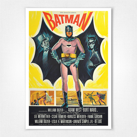 French Batman poster - 1966 - Boris Grinsson