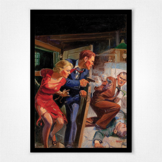Shoot Out wall art - Star Detective Stories July 1938 - John Walter Scott
