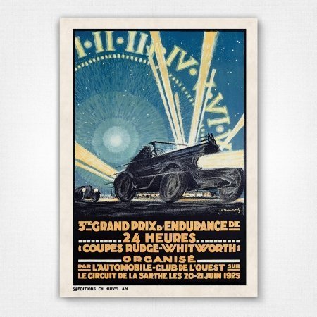 3e Grand Prix d'Endurance poster - 1925 - U Tranchant