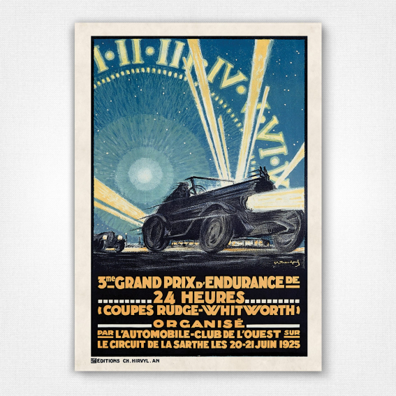 3e Grand Prix d'Endurance poster - 1925 - U Tranchant