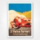 Rallye Ferrari poster