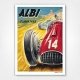 1952 Albi Grand Prix poster - XIV Grand Prix de l'Albigeois - Toni Bernat