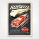 Bugatti Automobiles Autorails Poster Molsheim - Black - 1935 - R Géri