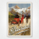 Gladiator Cycles and Automobiles Poster - En Excursion a la Meije - Hugo d'Alesi - 1933