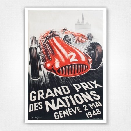 1948 II Grand Prix Des Nations poster - John A Genoux