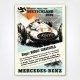 1939 German Grand Prix poster - Mercedes Benz Grosser Preis von Deutschland poster - Gotschke