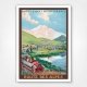 1912 Route des Alpes poster - Col de Vars PLM poster - René Péan