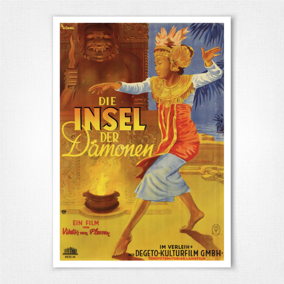 Die Insel der Dämonen poster - De Würbel - German film poster