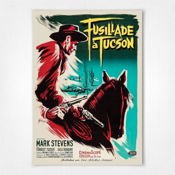 Fusillade à Tucson poster - Gunsmoke in Tucson French film poster