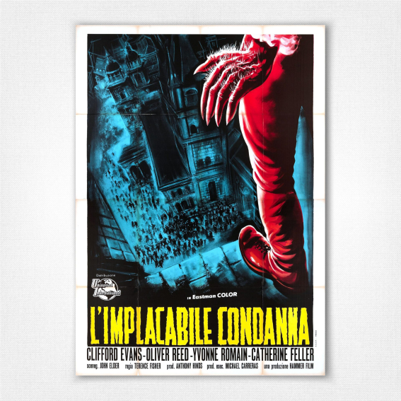 L'implacable Condanna poster - The Curse of the Werewolf Italian film poster