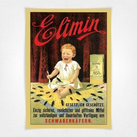 Elimin poster Gesetzlich geschützt - Swabian beetle eradicator poster
