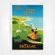 Bretagne L'Ete L'Etat poster - Bretagne Summer State - Lucien Baubaut