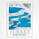Pamukkale travel print - Turkey travel poster - Pamukkale Speleothems wall art