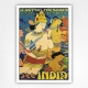 See India Ajanta Caves Poster. Vintage India Travel Poster - Cave Temples - G M Solegaonkar