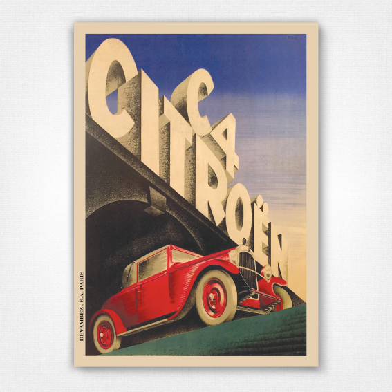 Citroen C4 poster - Roger de Valerio - 1931