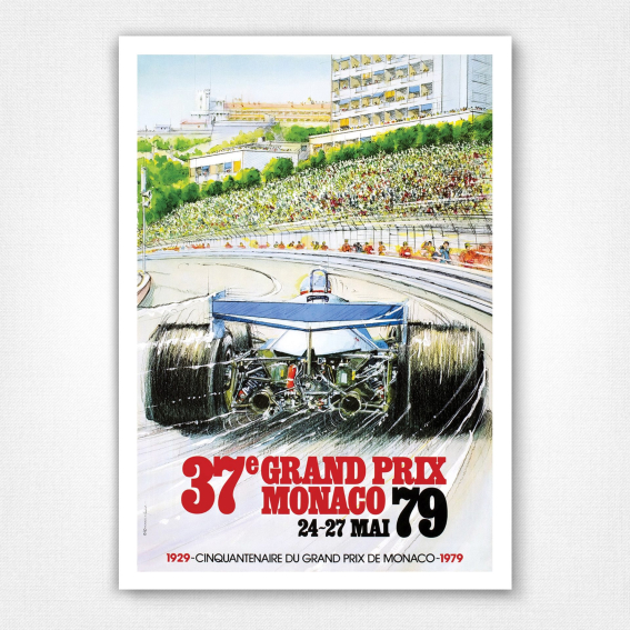 1979 Monaco Grand Prix poster - Alain Giampaoli