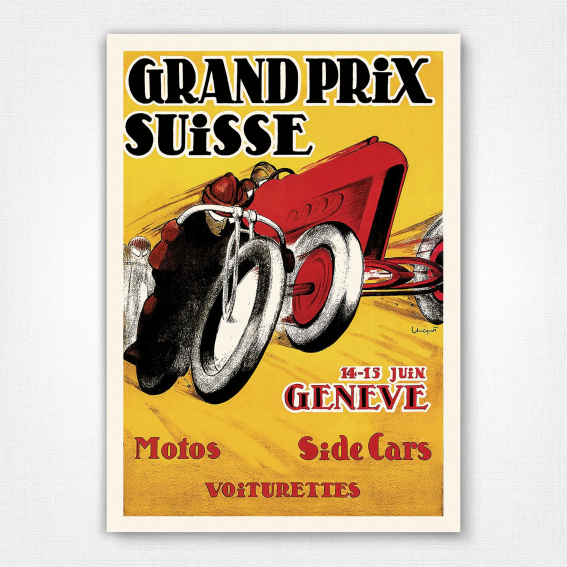 Grand Prix Suisse poster Charles Loupot - 1924
